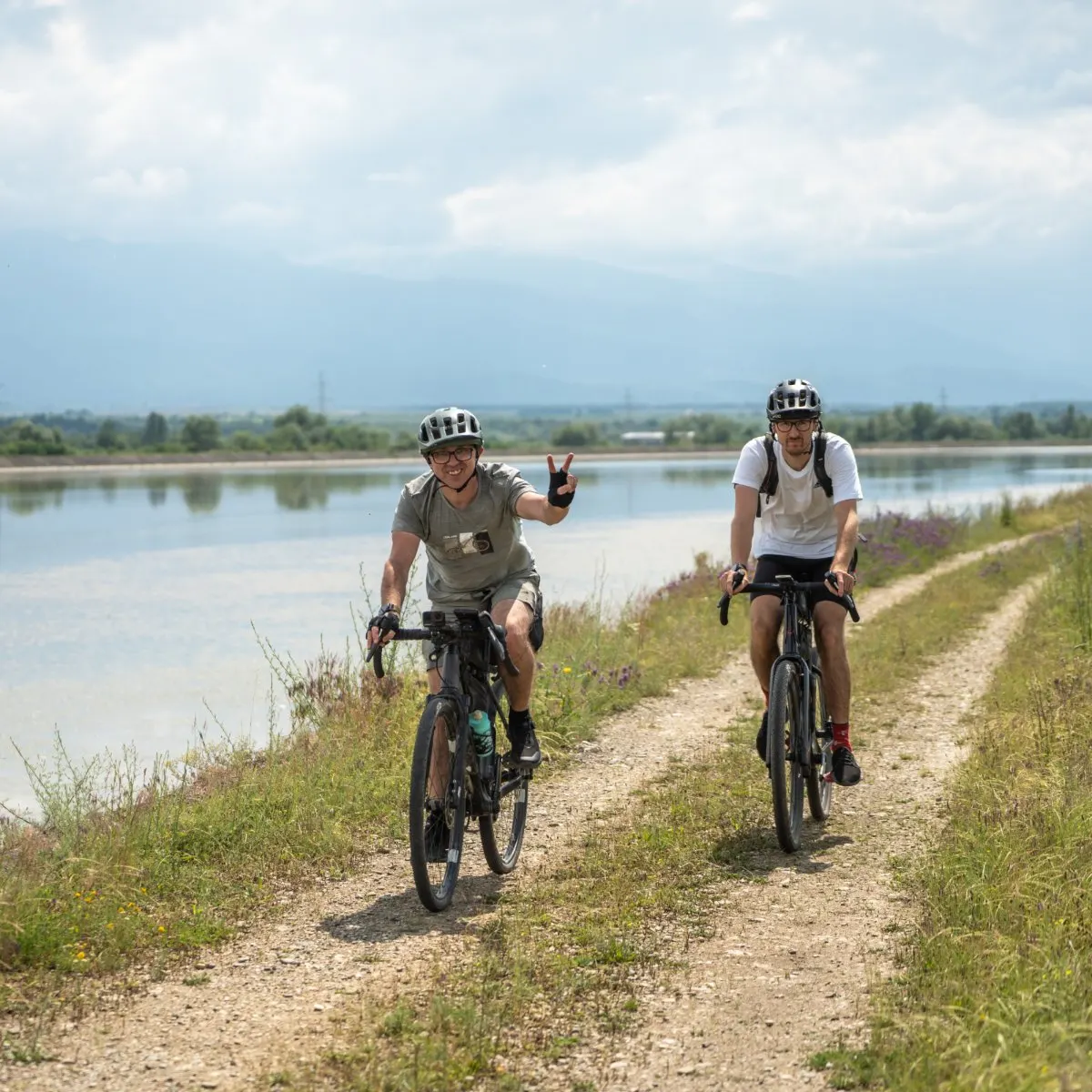 River bank on the Transylvania Trail route