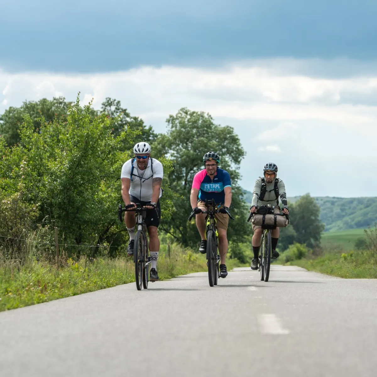 Smooth tarmac on the Transylvania Trail route