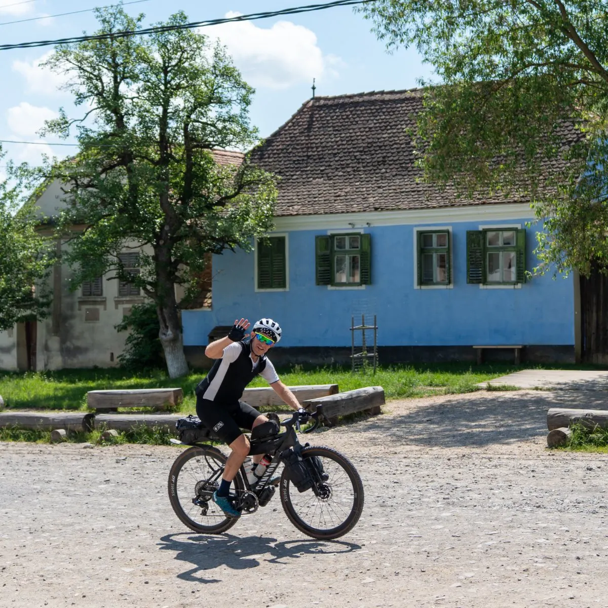 Crushed stone on the Transylvania Trail route